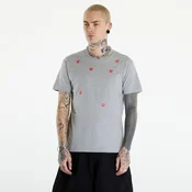 Majice Comme des Garçons PLAY Short Sleeve Logo Print T-Shirt UNISEX Grey S