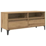 Vidaxl TV omarica s predalom Umetni hrast 100 x 34,5 x 44,5 cm