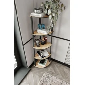 Hanah Home Polica za knjige 34x139x34 cm, Hrast