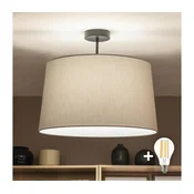 Brilagi - LED nadometna stropna svetilka CERIA 1xE27/60W/230V premer 45 cm črna/siva