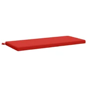 Vidaxl Blazina za klop SOEST 100% poliester Rdeča 110 x 50 x 5 cm