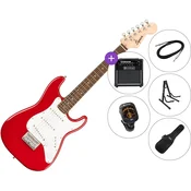 Fender Squier Mini Stratocaster IL SET 2 Dakota Red Elektricna gitara
