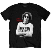John Lennon Majica New York City Black & White Unisex Black XL