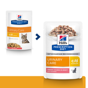 Hills Prescription Diet cat veterinarska dijeta C/D Losos 12x85g