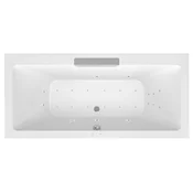POLYSAN Luksuzna Sprostitev CASCATA: Hidromasažna Kad 185x85cm s Krom Kaskado