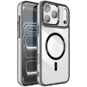 AVIZAR Ovitek za iPhone 17 Pro, kolekcija Crystal Color, združljiv z MagSafe, Črna, (5000190276)