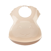 Thermobaby plastični bib, Sandy Brown