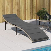 Ležaljka za suncanje s jastukom 55 x 199 x 50 cm poliratan