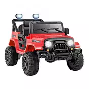 Northix Tovornjak za vožnjo na daljinsko upravljanje z LED lučmi, 12 V baterijo, 3-6 km/h