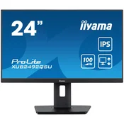 IIYAMA Monitor LED XUB2492QSU-B1 23.8 IPS 2560 x 1440 @100Hz 300 cd/m2 1000:1 0.5ms HDMI DP USB-Hub height, swivel, tilt, pivot (rotation both sides) 3y - XUB2492QSU-B1