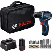 Bosch Akumulatorska bušilica-odvrtac PRO GSR 12V-32, 2x 2.0Ah, Torba, Set pribora 06019N7006