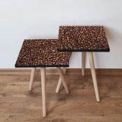 Hanah Home Set klub stocica 2Shp244, 2 komada, Braon
