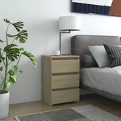 Vidaxl vidaXL Nočna omarica sonoma hrast 40x35x62,5 cm, material na osnovi lesa