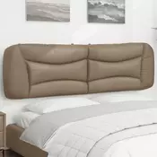 Vidaxl vidaXL Vzglavnik za posteljo, kapučino, 180 cm, umetno usnje