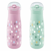 Nuk lonček Mini-Me Flip plastičen 12m+, 450 ml multicolor