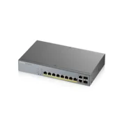 Zyxel GS1350-12HP-EU0101F mrežni prekidac Upravljano L2 Gigabit Ethernet (10/100/1000) Podrška za napajanje putem Etherneta (PoE) Sivo