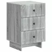 vidaXL vidaXL Nočna omarica Siva Sonoma 43 x 41 x 66,5 cm Inženirski les, (5000209827)