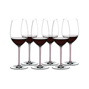 RIEDEL FATTO A MANO CABERNET/MERLOT Set caša za crveno vino, 6 komada, 709ml, Roze