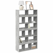 Regal za knjige boja betona 100x33x187,5 cm konstruirano drvo