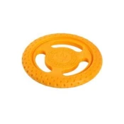 Igralka pes FRISBEE MINI float. iz TPR pene, oranžna KW