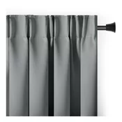 Siva zatemnitvena izolacijska zavesa 140x245 cm Pleat – Restilo