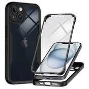 Techsuit – Ovitek za celotno zaščito 360 ColorVerse Series za iPhone 14 – črn