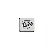 Podmetaci za caše Trollface, Sivo- crni