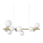 Ideal Lux - LED Lestenec na vrvici PERLAGE 10xG9/3W/230V zlata/bela