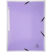 Exacompta Pastel PP mape z gumico A4 - vijolična