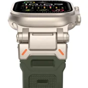 GS Pašček ERBORD ProTech za Apple Watch 1/2/3/4/5/6/7/8/9/10/11/SE Ultra 1/2/3 42/44/45/46/49 mm, zelen