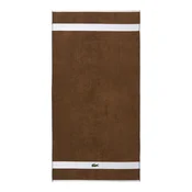 Velika bombažna brisača Lacoste LCASUAL Pecan 90 x 150 cm