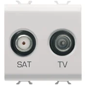 GW vtičnica SAT-TV 2M bela GW10383