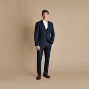 Tamnoplavi premium vuneni sako Charles Tyrwhitt Ultimate Performance Suit Jacket — Navy - Slim fit | 50 | Standardna