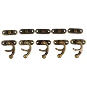 Kovinska zaponka bronasta 2,8 x 3,3 cm - 5 kosov