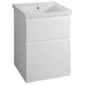 AQUALINE ALTAIR Stenska Umyvadlová Omarica, Bela, 57x72,5x44,8cm, Tiho Zapiranje