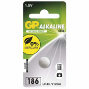 GP LR43 alkalna gumbna baterija 1 kos
