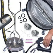 OEM T-Racer 21 SteelSpin Krtača za Tlak – 3200 PSI, 53 Cm, 2 Šobi, 3/8 QC, Inox | za Terase v Dovozu