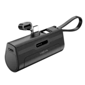 shumee Vtični prenosni polnilnik 4500 mAh z vtičem USB-C kabel 10W LogiLink z zaščitnim pokrovom