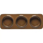 Plitev krožnik Costa Nova Ambar, pravokoten, 3-delni, karamel, dolžina: 280 mm (2 kos)