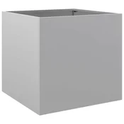 Vidaxl Cvetlično korito srebrno 42x40x39 cm pocinkano jeklo