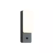 Zunanja stenska svetilka črna s senzorjem somraka vklj. LED - Shift