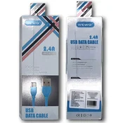BRZI USB DATA KABAL WCA-05 IPHONE 2,4A 1M PLAVA WEWO
