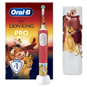 Oral-B elektična zubna četkica Pro Kids Lion King s putnom torbicom
