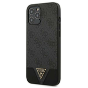 Guess 4G Triangle Collection - Ovitek za iPhone 12 Pro Max (siv)
