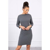 Classic dress made of graphite melange