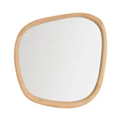 Stensko ogledalo z lesenim okvirjem 45,5x47 cm Alura – Kave Home