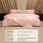 Silkqueen Svileni pokrivac, 220x240 cm, Roze