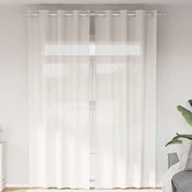 Voile zavjese s ušicama 2 kom bijele