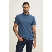 Tommy Hilfiger Polo majica 1985 MW0MW17771 Modra Slim Fit