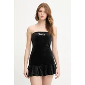 Juicy Couture Vsakodnevna obleka Ruffle JCWED126311 Črna Slim Fit